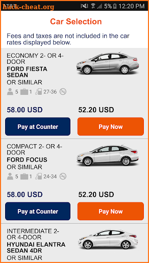 Budget Car Rental screenshot