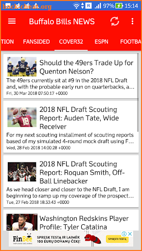 Buffalo Bills All News screenshot