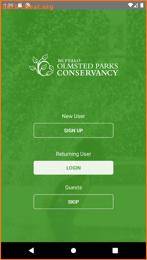 Buffalo Olmsted Parks Conservancy screenshot