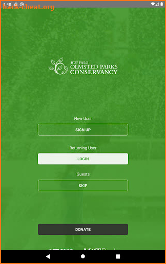 Buffalo Olmsted Parks Conservancy screenshot