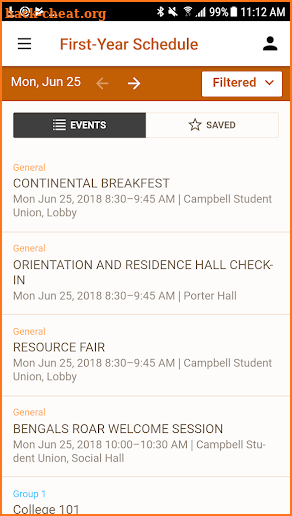 Buffalo State Orientation screenshot