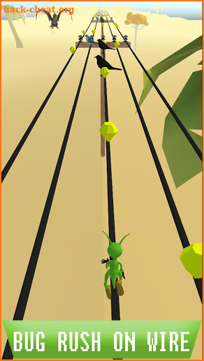 Bug Rush On Wire screenshot