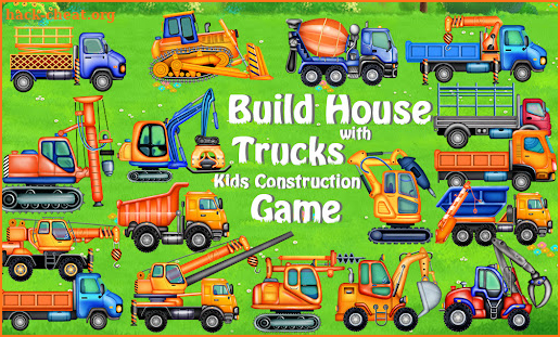 Build House with Trucks - Kids Construction Game screenshot