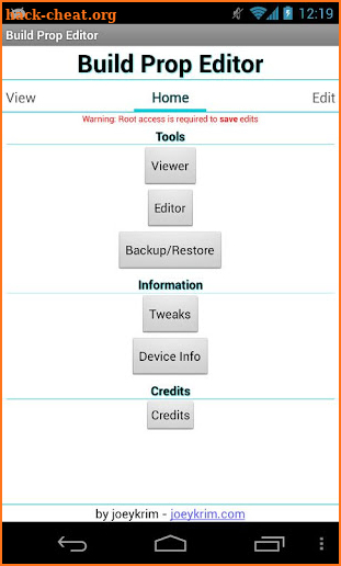 Build Prop Editor screenshot