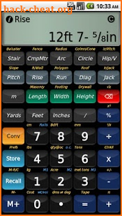 BuildCalc screenshot