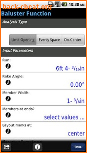 BuildCalc screenshot