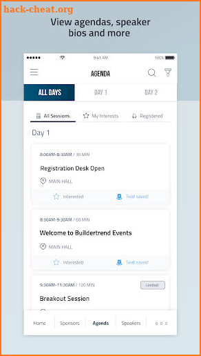 Buildertrend Events screenshot