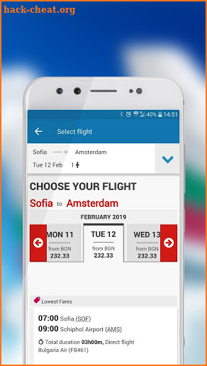 Bulgaria Air screenshot