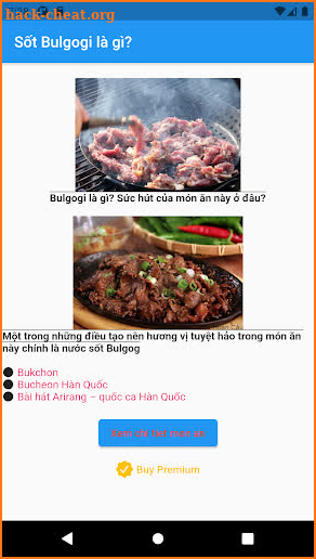 Bulgogi screenshot