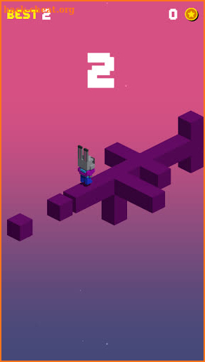 Bunny Block Run Vade - 3D Block Evader Runner Game screenshot