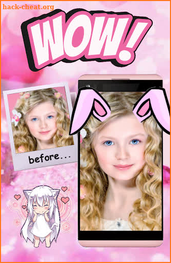 Bunny ears: rabbit face photo editor screenshot