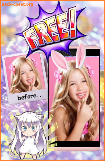 Bunny ears: rabbit face photo editor screenshot