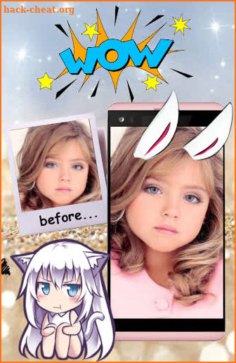 Bunny ears: rabbit face photo editor screenshot