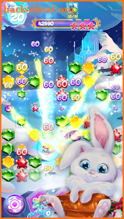 Bunny's Frozen Jewels: Match 3 screenshot