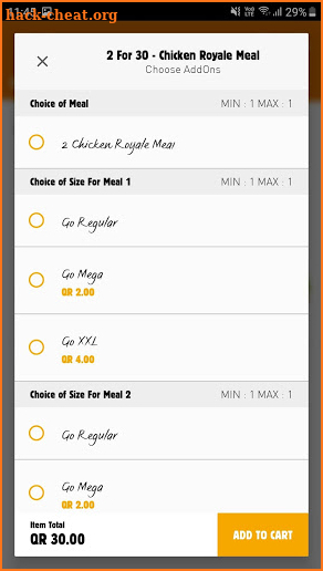 Burger King Qatar screenshot