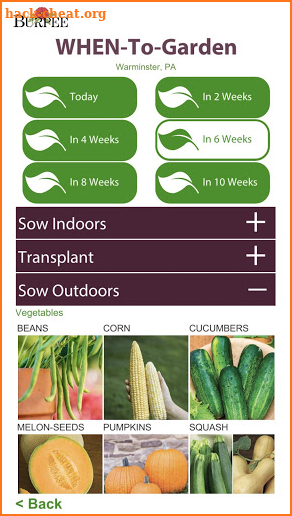 Burpee WHEN-To-Garden screenshot