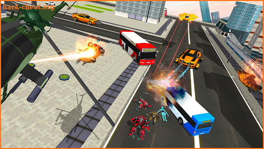 Bus Robot Transform Battle- Super Mech Robots War screenshot