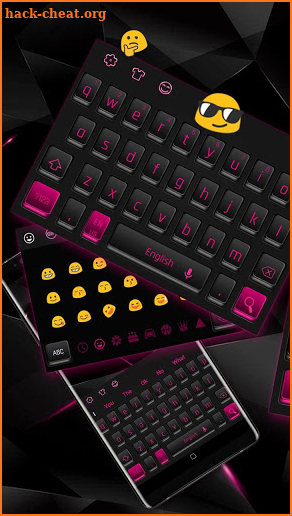 Business Black Pink Keyboard screenshot