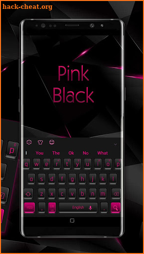 Business Black Pink Keyboard screenshot