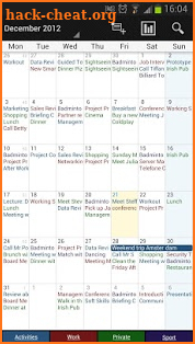 Business Calendar Pro screenshot