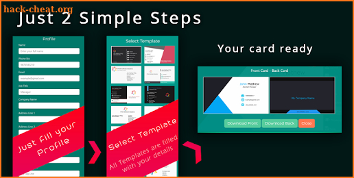 Business Card Maker & Designer Visiting Card Maker screenshot