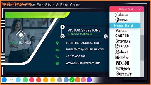 Business Card Maker - Free Visiting Card Maker screenshot