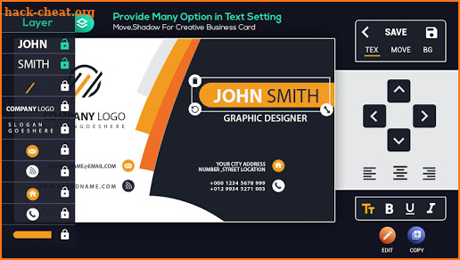 Business Card Maker - Free Visiting Card Maker screenshot