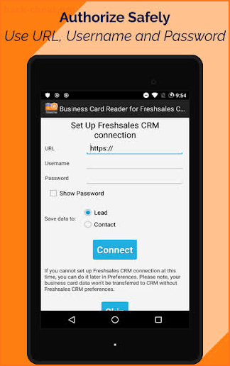 Business Card Reader for Fresh screenshot