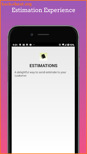 Business Estimates,Estimation screenshot