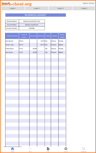 Business Ledger screenshot