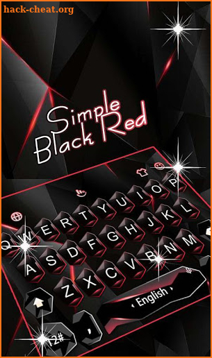 Business Simple Black Red Keyboard Theme screenshot