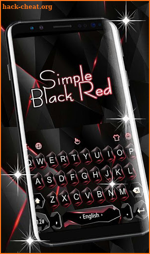 Business Simple Black Red Keyboard Theme screenshot