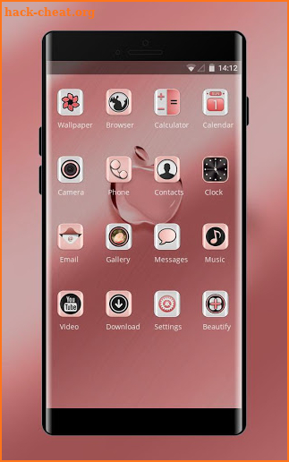 Business Theme for iPhone: Pink Phone X wallpaper screenshot