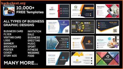 Business, Visiting Card Maker & Designer screenshot