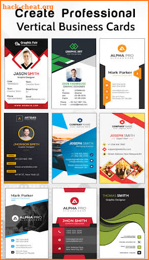 Business, Visiting Card Maker & Designer screenshot