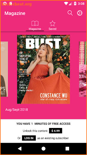 BUST Magazine screenshot