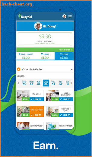 BusyKid - Chores & Allowance Simplified screenshot