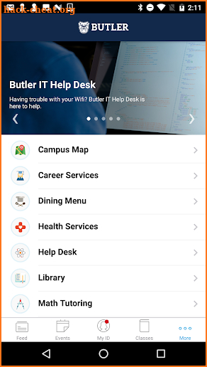 Butler University App screenshot