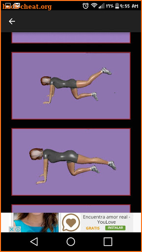 Butt workout screenshot