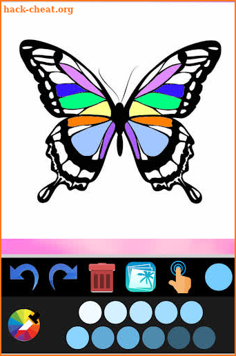 butterfly coloring book screenshot