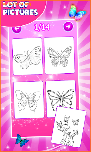 butterfly Coloring Game screenshot