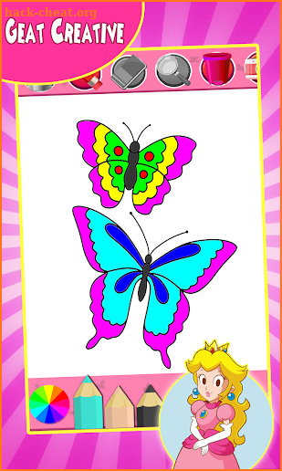 butterfly Coloring Game screenshot