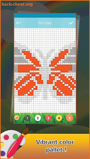 Butterfly Draw Pixel Art: Pixel Coloring by Number screenshot