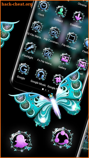 Butterfly Glitter Launcher Themes screenshot