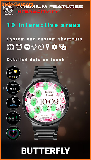 Butterfly Watch Face screenshot