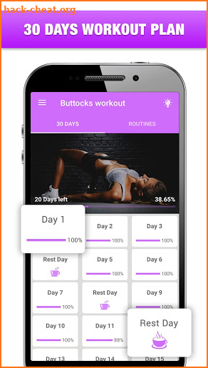 Buttocks workout – Butt Exercise for Women at Home screenshot