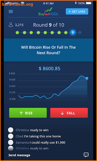 BuySellHODL - Free Bitcoin Game & Crypto Prices screenshot