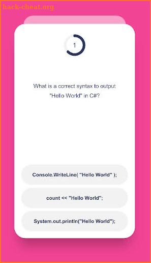 C# Quiz Game screenshot