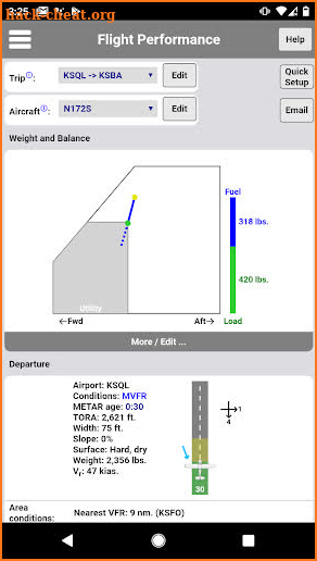 C172 Performance screenshot