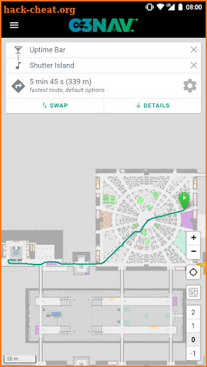 c3nav – 35c3 indoor navigation screenshot